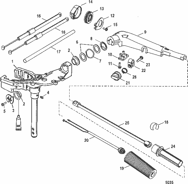 Order MERCURY 822429 Handle, Throttle