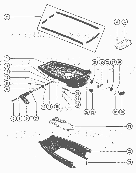 Order MERCURY 86055T Handle, Shift Serial