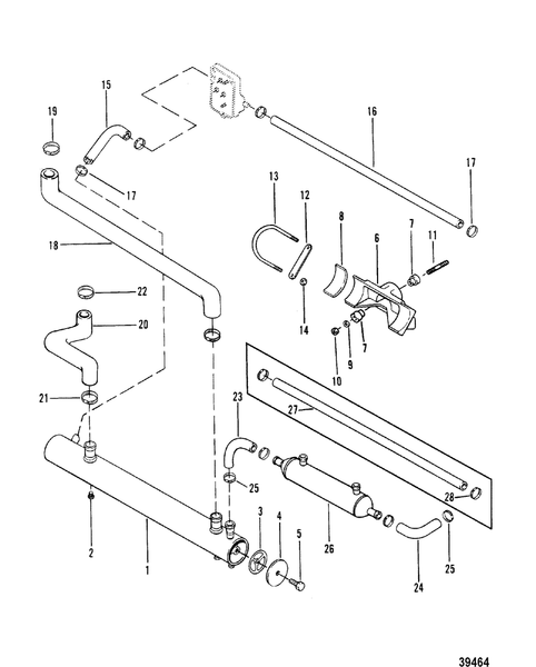 Order MERCURY _ 99520 _ Hose, Heat Exchanger To Regulator