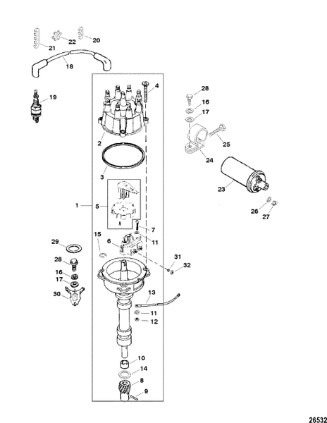 Order MERCURY _ 65970T1 _ Bracket, Coil Mount - On Electrical Bracket