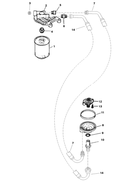 Order MERCURY _ 8061265 _ Hose-Bracket To Adaptor