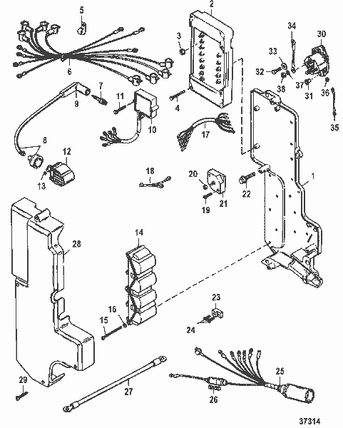Order MERCURY 813715A 8 Cable Set, Ignition