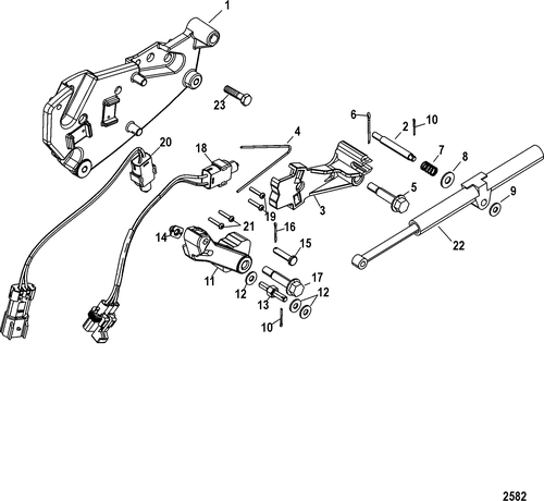 Order MERCURY _ 13898T06 _ Lever  Assembly, Shift