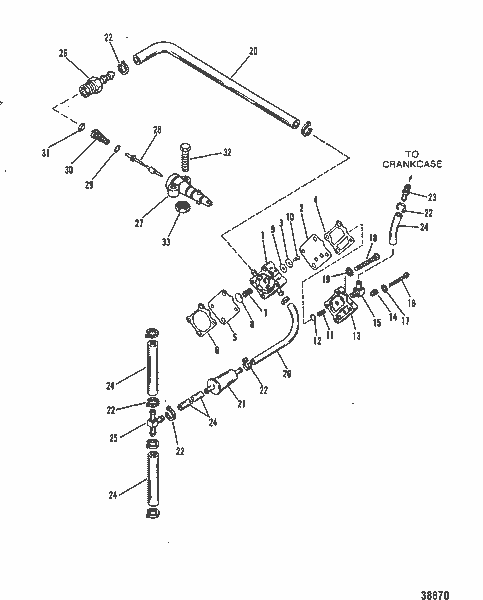 Order MERCURY 34982 Connector, Fuel Line To Adaptor