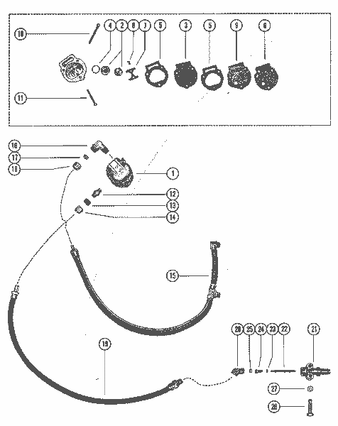 Order MERCURY 37682 Connector, Fuel Line To Adaptor
