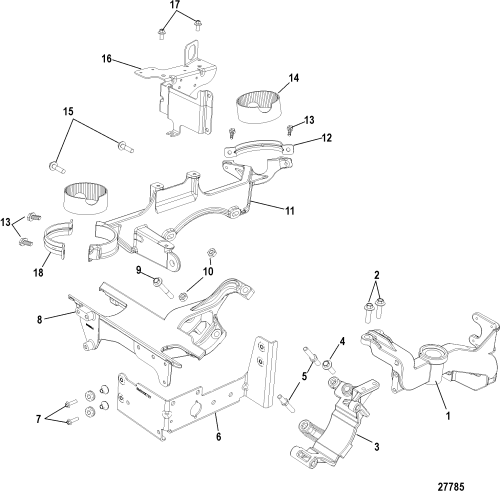 Order MERCURY _ 4010840 _ Screw, (M10 X 40) Hex Flange - Stainless Steel