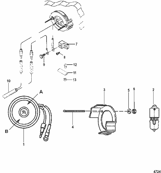 Order MERCURY 62359 4 Insulator, (2.00 Inch)
