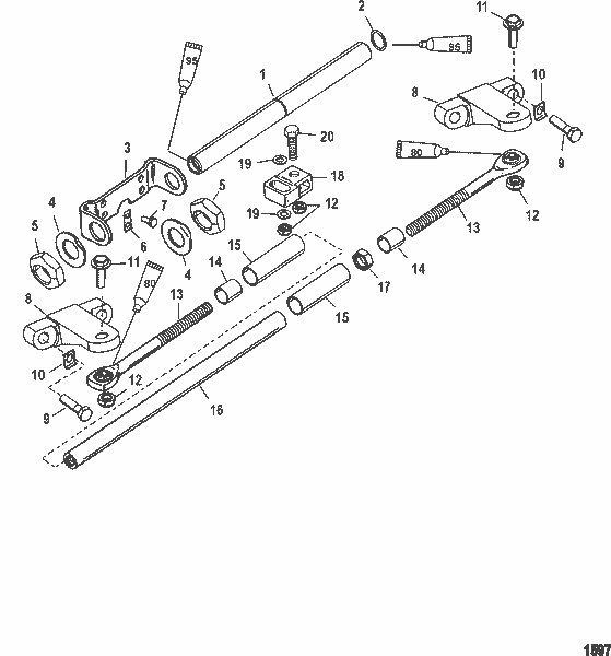 Order MERCURY 71565A 2 Tube Assembly