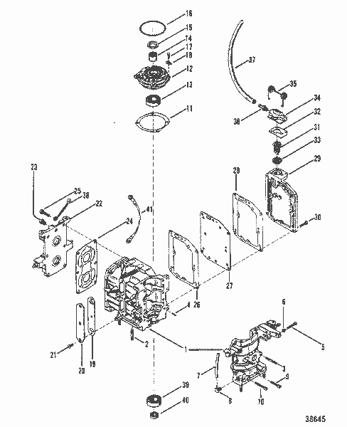 Order MERCURY 780321 Gasket, Intake Cover