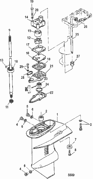 Order MERCURY 803755 2 Pipe, Water
