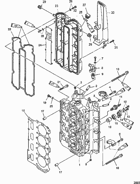 Order MERCURY 804114 Bolt, (M7 X 37)