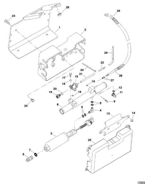 Order MERCURY _ 807783A1 _ Fitting Assembly, (90 Degree)