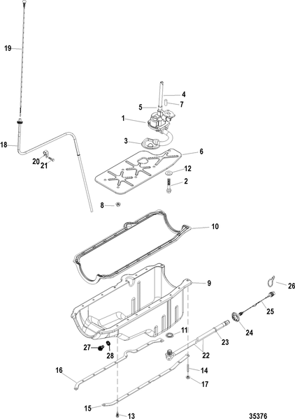 Order MERCURY _ 809907T03 _ Pump/Screen Assembly, Oil