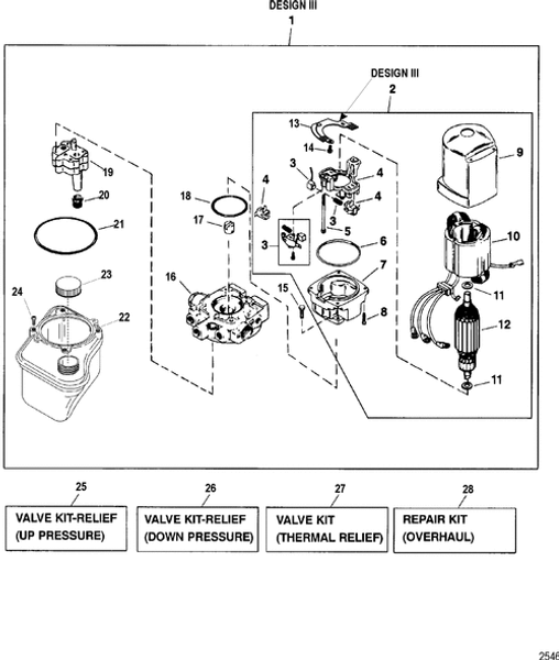 Order MERCURY _ 812499A1 _ Valve Kit, Relief