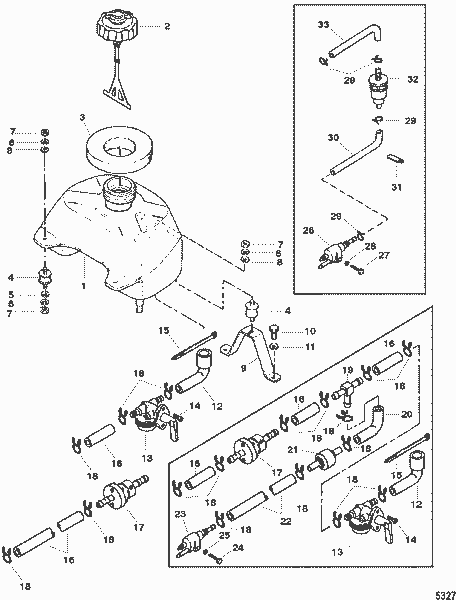 Order MERCURY 815045 Fuel Cock Assembly