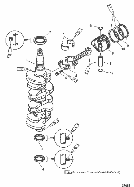 Order MERCURY 825028 Seal, Oil