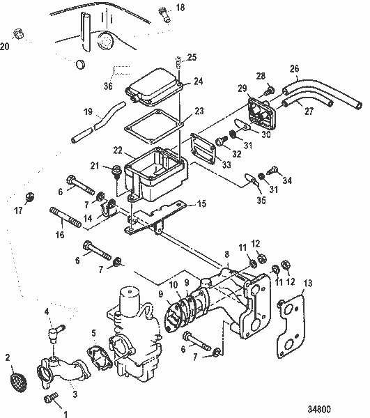 Order MERCURY 825586 Gasket, Manifold
