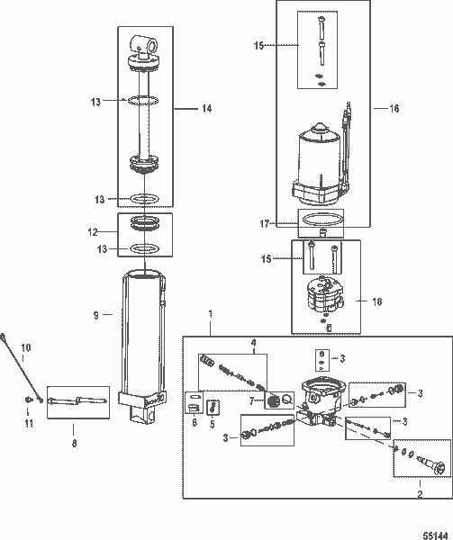 Order MERCURY 833047 Screw, (.250-20 X 2.250)
