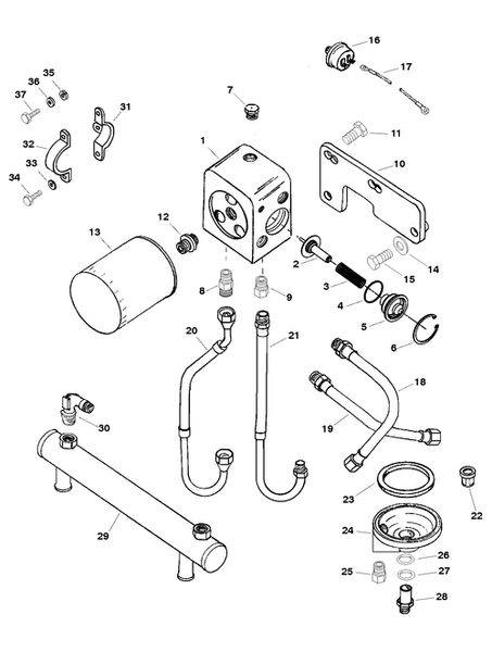 Order MERCURY _ 848572 _ Hose Assembly-Remote Oil To Adaptor