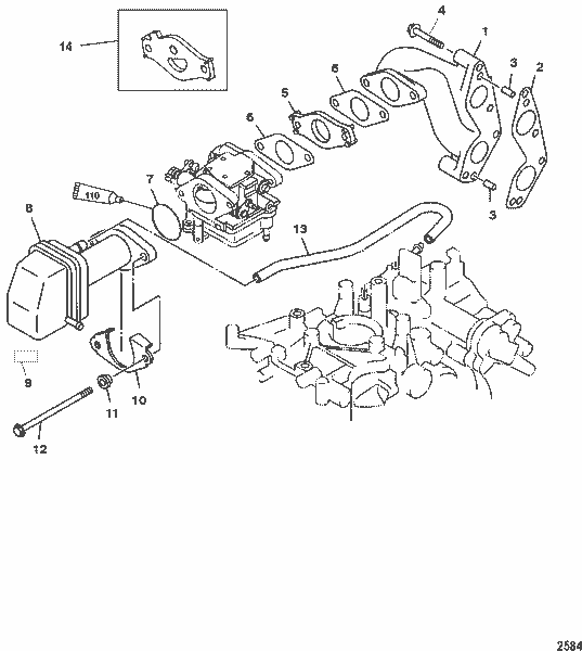 Order MERCURY 853525 Gasket