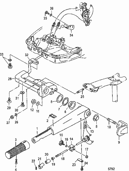 Order MERCURY 853739 2 Bracket, Throttle Link