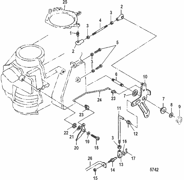 Order MERCURY 853750 3 Cam, Throttle