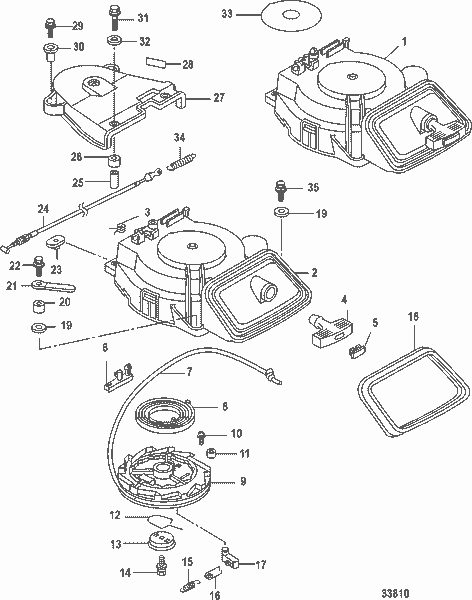 Order MERCURY 853755002 Cap, Starter Handle