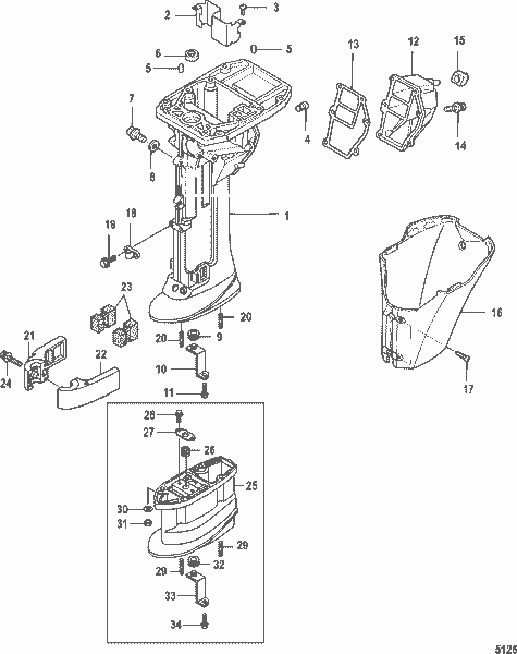 Order MERCURY 853794001 Holder, Cam Rod