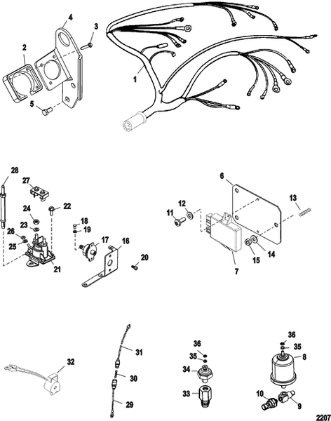 Order MERCURY _ 862163T02 _ Harness Assembly, Wiring