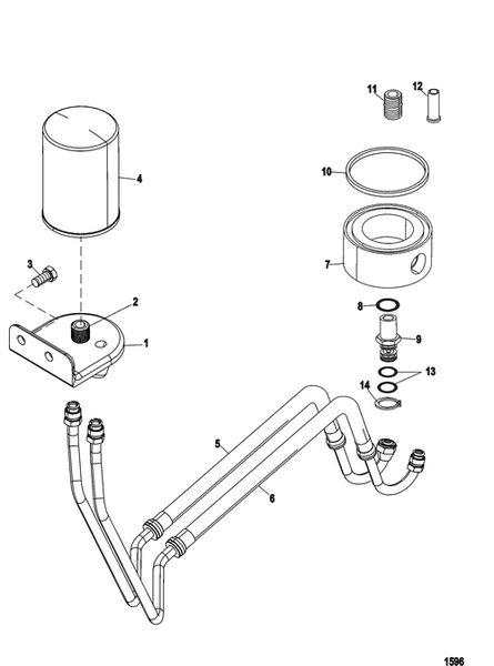 Order MERCURY _ 863732T1 _ Bracket, Oil Filter