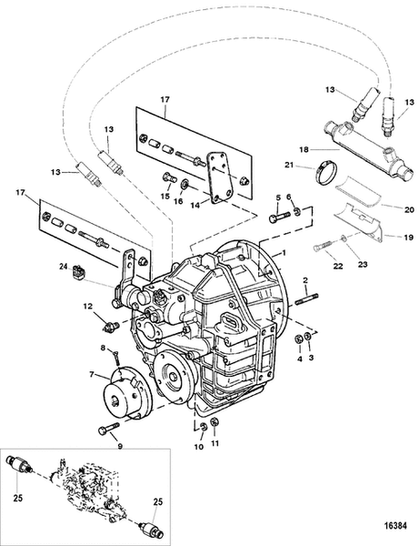 Order MERCURY _ 863744T3 _ Transmission, (2.0:1 Ratio) (630A) Down Angle