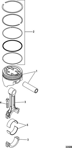 Order MERCURY _ 879172T33 _ Connecting Rod Assembly