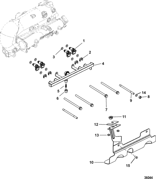 Order MERCURY _ 879288A20 _ Bracket Assembly, Drain System