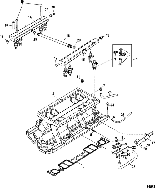 Order MERCURY _ 879288T69 _ Manifold Assembly, Intake