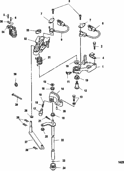 Order MERCURY 888186A 2 Gear Shift Handle