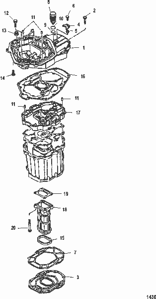 Order MERCURY 888658 Gasket