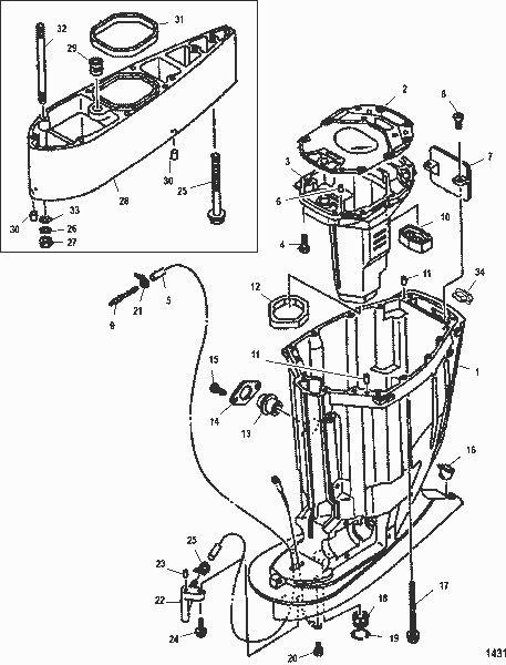 Order MERCURY 888658 3 Gasket