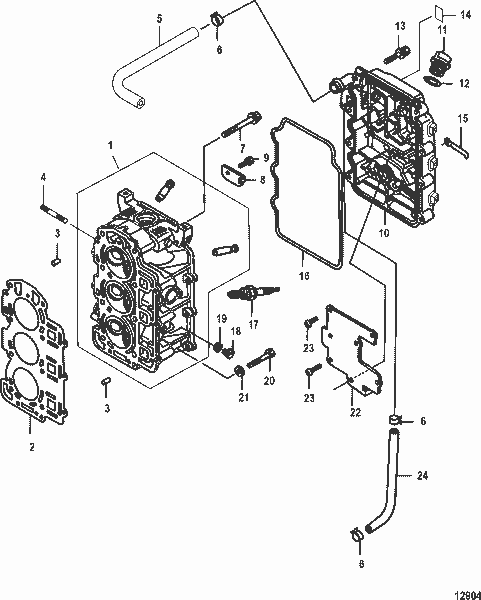 Order MERCURY 898101020 Hose, Breather, To Intake Silencer