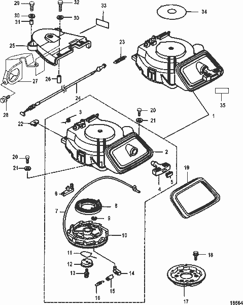 Order MERCURY 898101182 Handle, Starter
