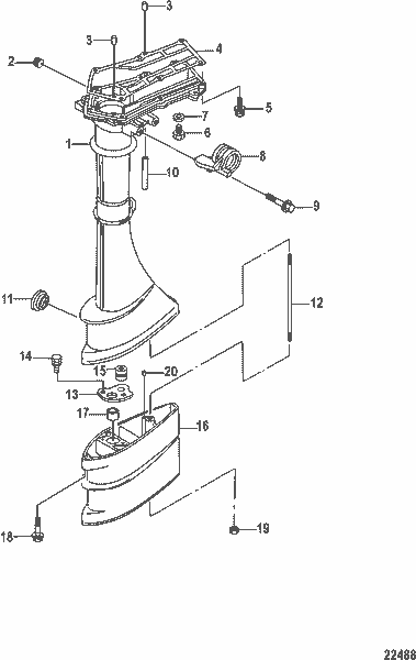 Order MERCURY 898101328 Gasket, Driveshaft Housing