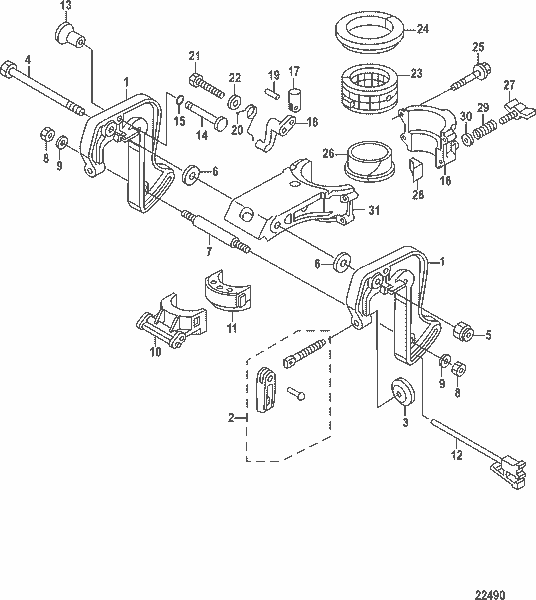 Order MERCURY 898101341 Thrust Supporter