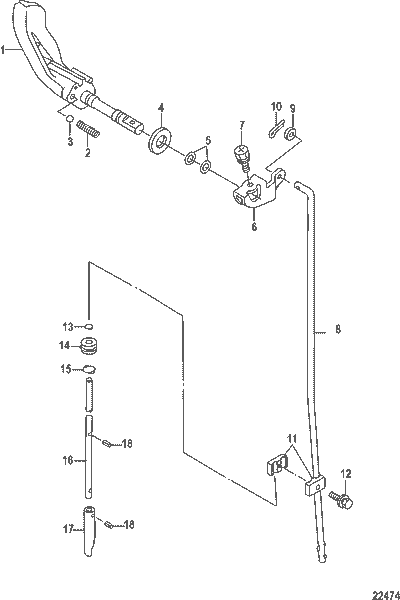Order MERCURY 898101343 Lever, Shift