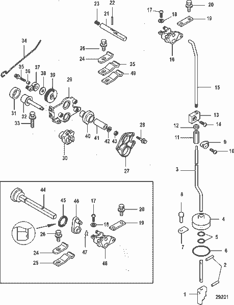 Order MERCURY 898101904 Lever, Shift