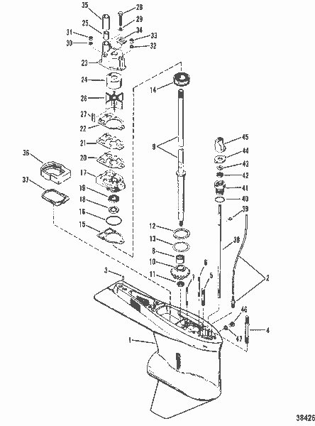 Order MERCURY 8M0034463 Stud, (.312 X 3.38), Water Pump