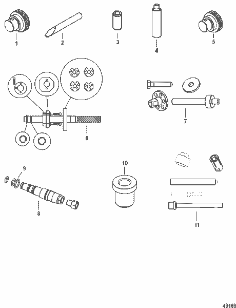 Order MERCURY 8M0057767 Tool Kit,Bearing Cup/Adpt