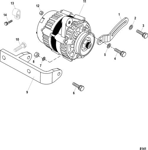Order MERCURY _ 8M2001638 _ Brace, Alternator Adjusting