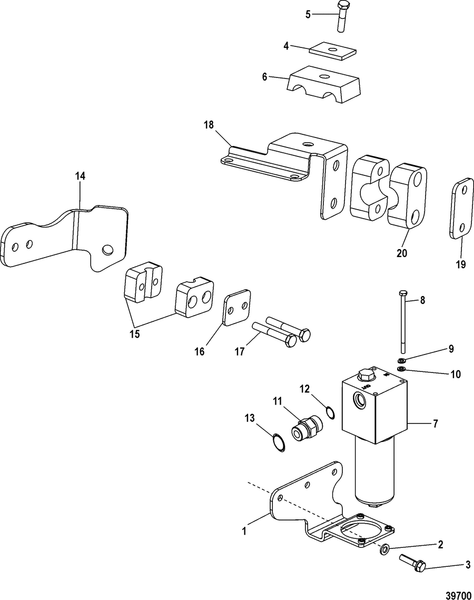 Order MERCURY _ 8M2007315 _ Clamp, Tube