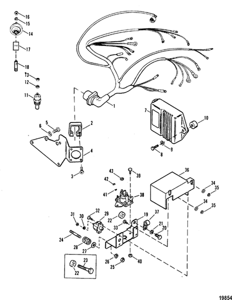 Order MERCURY _ 93947A8 _ Harness Assembly