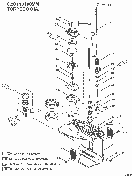 Order MERCURY 98294A 1 Bearing Assembly, Roller