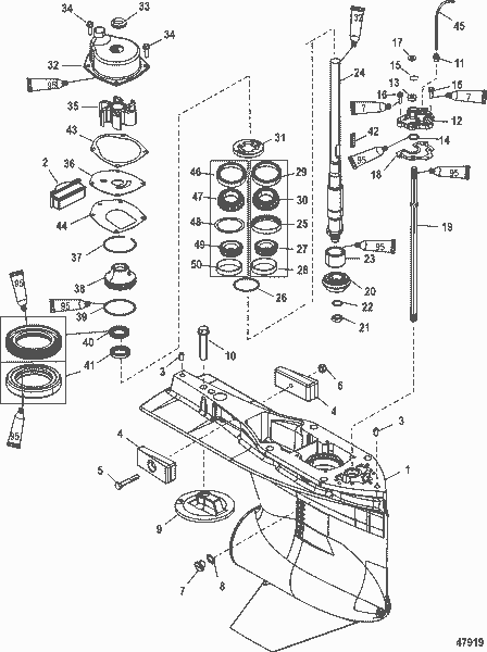 Order MERCURY 880686T23 Gear Housing Assembly, Complete
